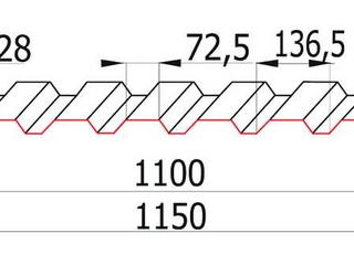 Оцинкованный профнастил С20 0.8 мм 1 - в «Монолит-Металлопрокат».