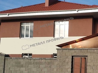 Металлочерепица Металл-Профиль Трамонтана-XL 0,5 NormanMP RR 32 Темно-коричневый 4 - в «Монолит-Металлопрокат».