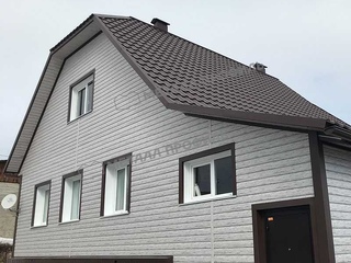 Металлочерепица Металл-Профиль Трамонтана-XL 0,5 NormanMP RR 32 Темно-коричневый 3 - в «Монолит-Металлопрокат».