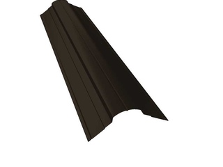 Планка конька фигурного 70x70 0,5 Rooftop Matte RR 32 темно-коричневый 0 - в «Монолит-Металлопрокат».