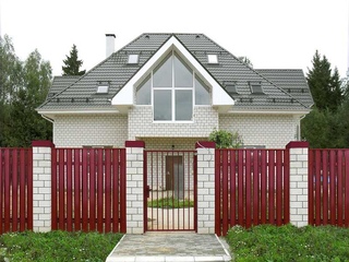 Штакетник Круглый Grand Line 0,45 Drap ST RR 32 Темно-Коричневый 1 - в «Монолит-Металлопрокат».